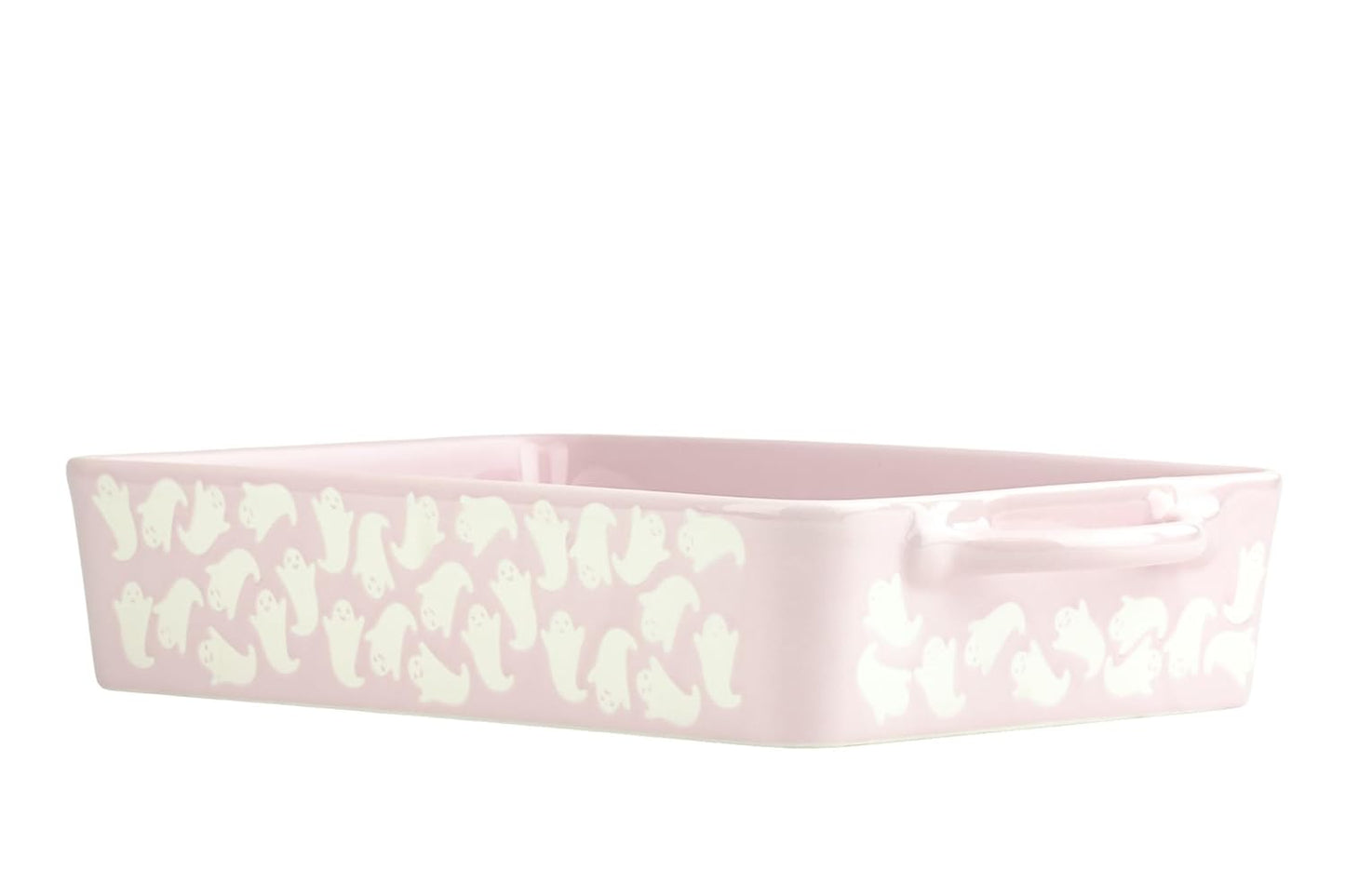 10 Strawberry Street Flying Ghost Bakeware, Rectangle, Pink