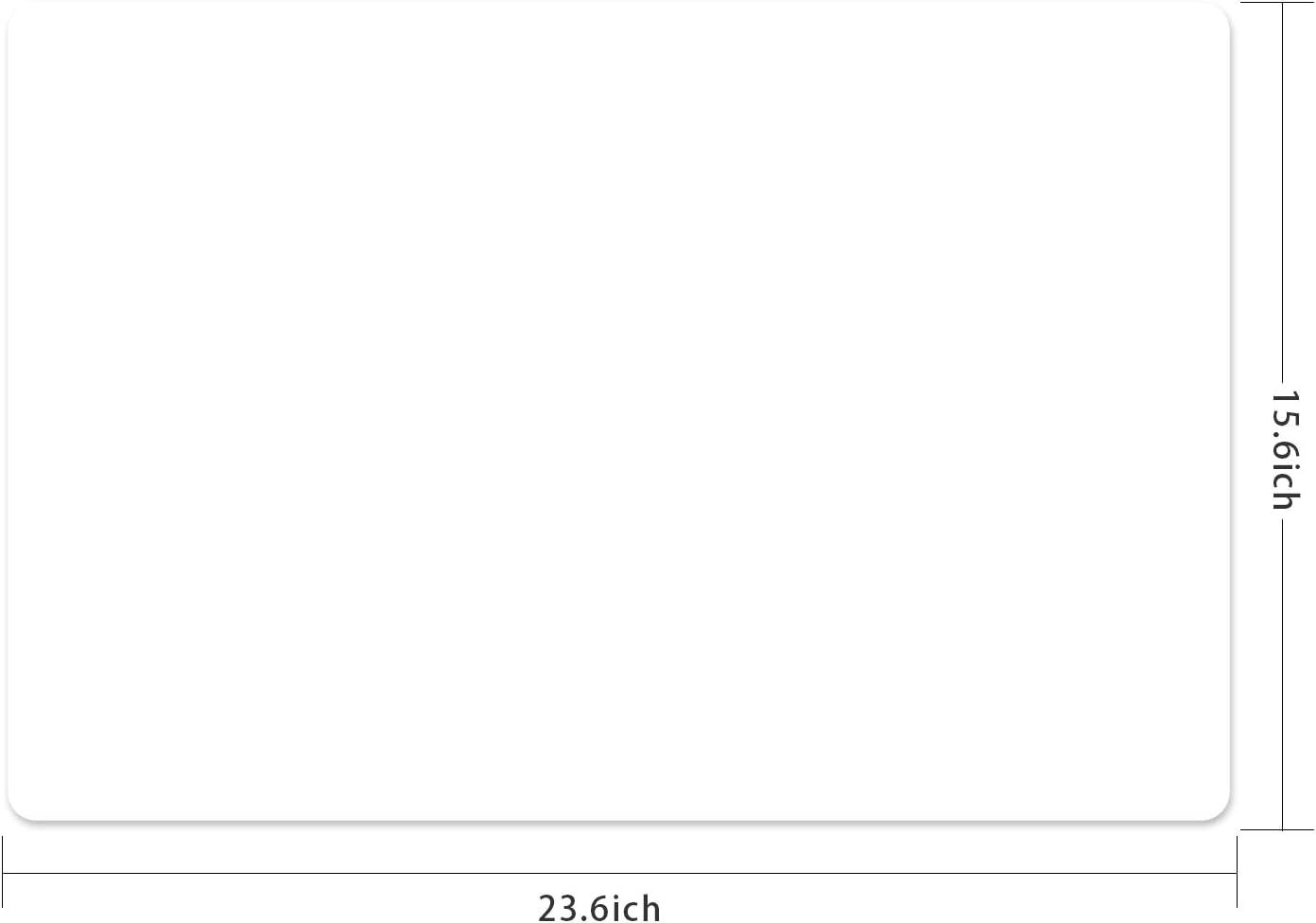 Silicone Placemats, Food-Grade Non-Slip Waterproof, Dining, Stain Resistant, Countertop Protector, Kitchen Counter Mat, Heat Resistant, Baking mat Dishwasher Safe (23.6"×15.7"-2pack, Translucent)