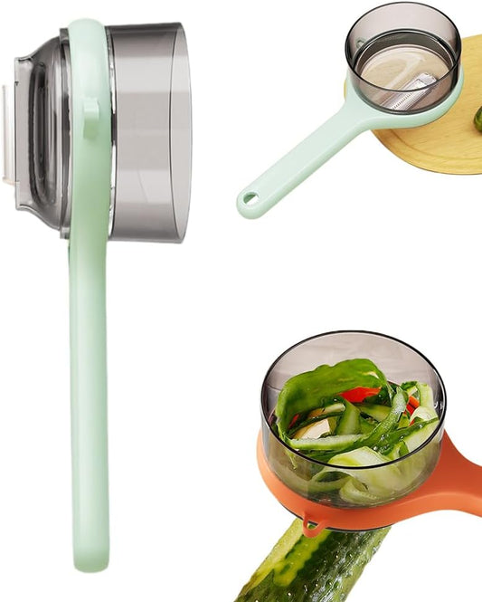 Vegetable Peeler with Container, 2025 New with Box Storage Kitchen Special Fruit Peeler, 2-in-1 Multifunctional Veggie Fruit Peeling Tool Easy to Use Kitchen Gadget (Green)
