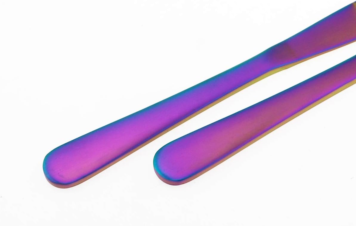 Gugrida Luxury 18/10 Stainless Steel Flatware Set Matte Black Silverware Set