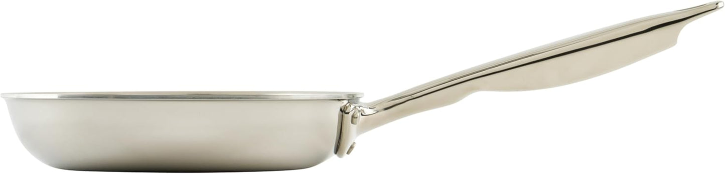 WINCO Tri-Ply Frying Pan, Silver