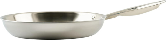 WINCO Tri-Ply Frying Pan, Silver