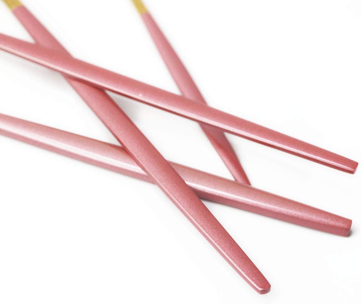 Gugrida 24-Piece Silverware Set - 18/10 Stainless Steel Reusable Utensils Forks Spoons Knives Set, Mirror Polished Cutlery Flatware Set, Great for Family Gatherings & Daily Use (6 set, Pink Handle)