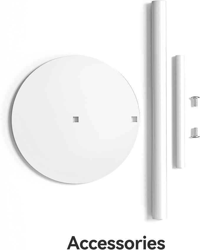 Paper Towel Holder Countertop, Stainless Steel, White, for Kitchen, Pantry, RV