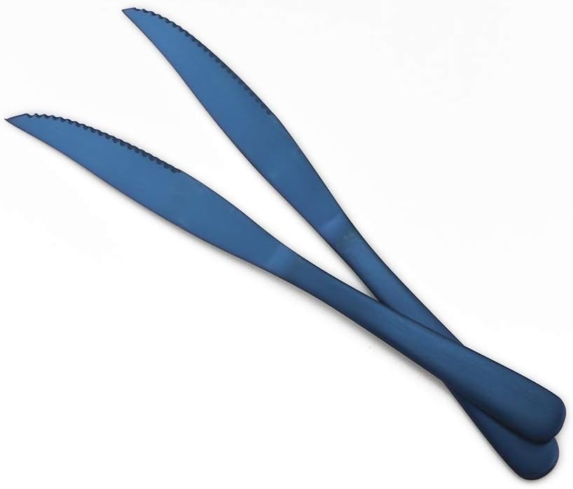 Gugrida Luxury 18/10 Stainless Steel Flatware Set Matte Black Silverware Set