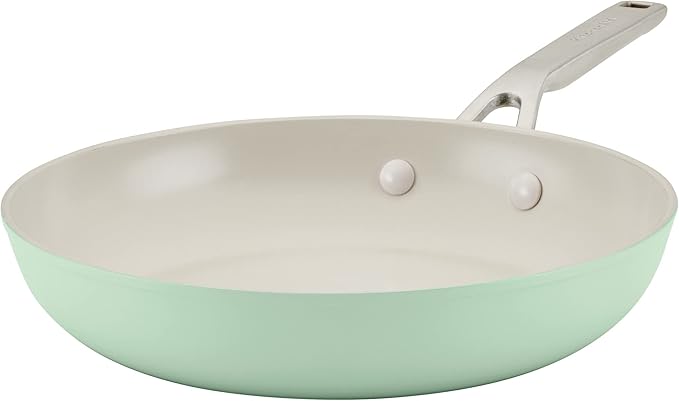 KitchenAid Hard Anodized Ceramic Nonstick Frying Pan/Skillet, 10 Inch - Pistachio