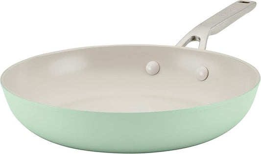 KitchenAid Hard Anodized Ceramic Nonstick Frying Pan/Skillet, 10 Inch - Pistachio