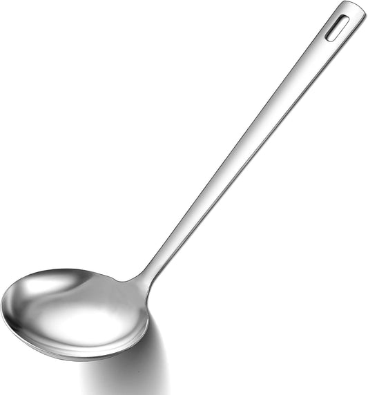 Berglander Stainless Steel Soup Ladle, 11.8" Durable Ladel Spoon for Serving or Cooking, Dishwasher Safe, Durable & Rust-Resistant Cooking Utensil