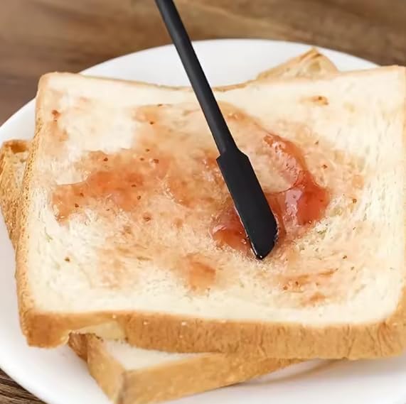 3-Piece Mini Silicone Spatula Set - Heat Resistant, Small & Large for Jars, Bottles, Kitchen - Cooking, Baking, Makeup