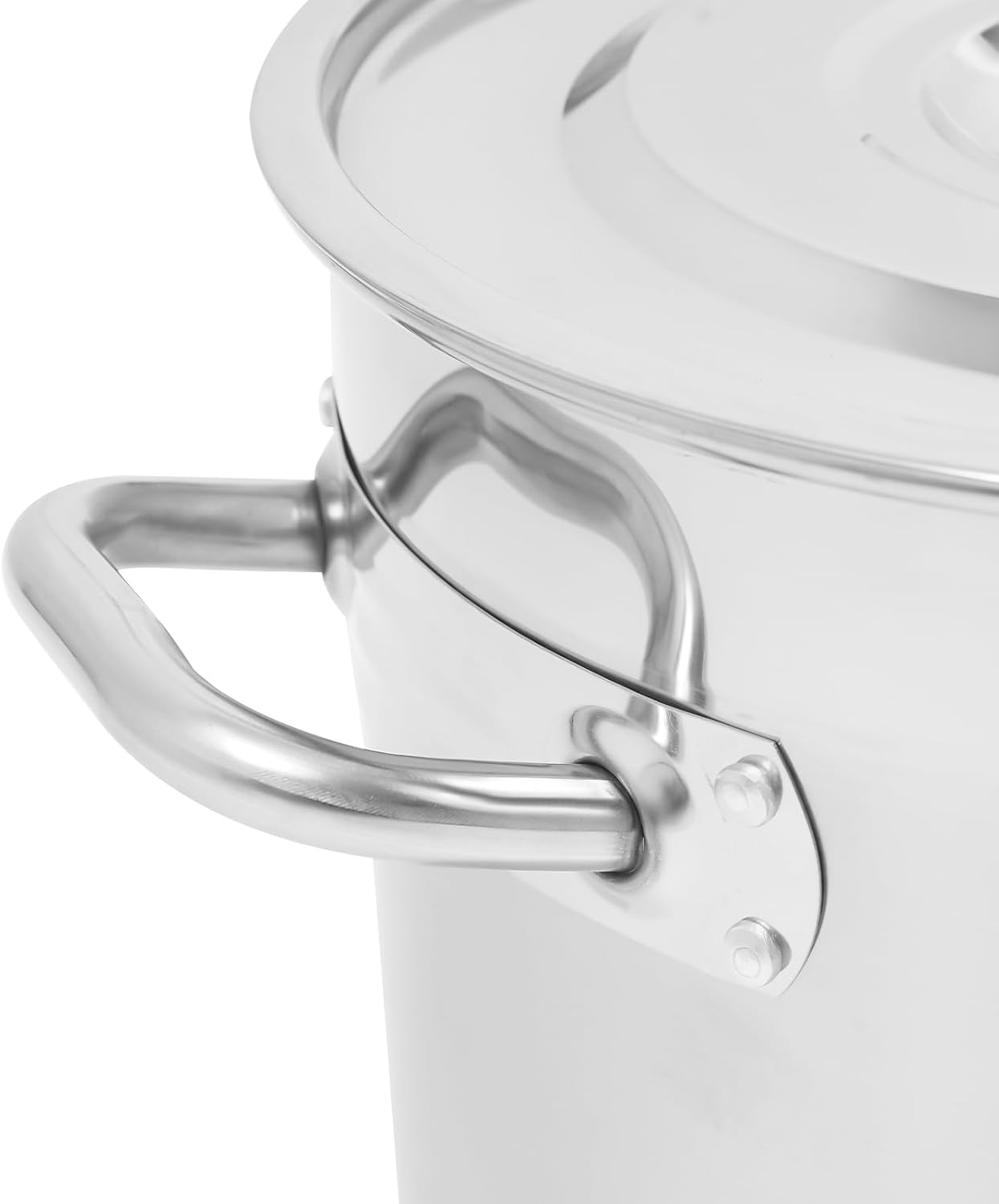 Stock Pot with Lid, 304 Stainless Steel Big Pots for Cooking, 22 Quart Stockpots with Hanging Lid and Handle, Anti-Corrosion, Anti-Rust, Used for Induction Stoves, Gas Stoves, Electric Stoves