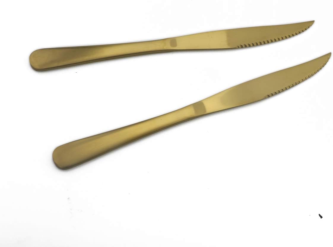 Gugrida Luxury 18/10 Stainless Steel Flatware Set Matte Black Silverware Set