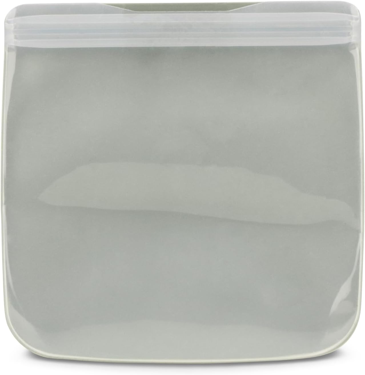W&P Porter Silicone Reusable Storage Bag, Sandwich (34oz Flat), Sage, Food Storage Container, Microwave and Dishwasher Safe, Easy Cleaning