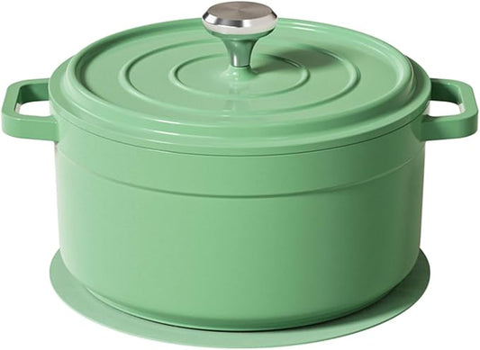 small soup pot with lid,2.6 Quart Granite Casserole Small Soup Pot Pasta Cooking Pot,Dual Handles, Small-Duty Cookware for Braising, Cook soup