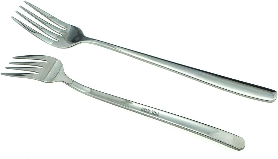 JASHII Mirror Polished Silver 20-Piece SUS304 Stainless Steel Flatware Set,Silverware Set Dinner Knife Fork Spoon Dessert Fork Salad Spoon Service for 4