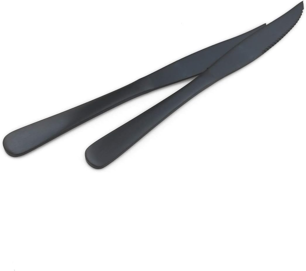 Gugrida Luxury 18/10 Stainless Steel Flatware Set Matte Black Silverware Set