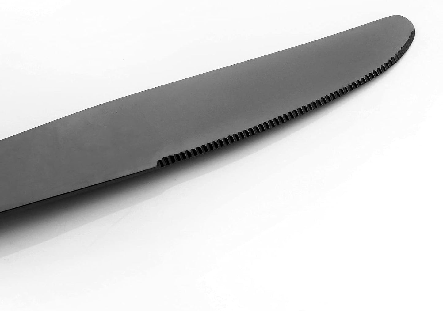 Royal 24-piece Black Mirror Silverware Dinnerware, 18/10 Stainless Steel Luxury Cutlery Set Service For 6 Include Knives/Forks/Spoons/Teaspoons, Dishwasher Safe