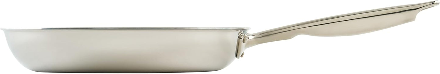WINCO Tri-Ply Frying Pan, Silver
