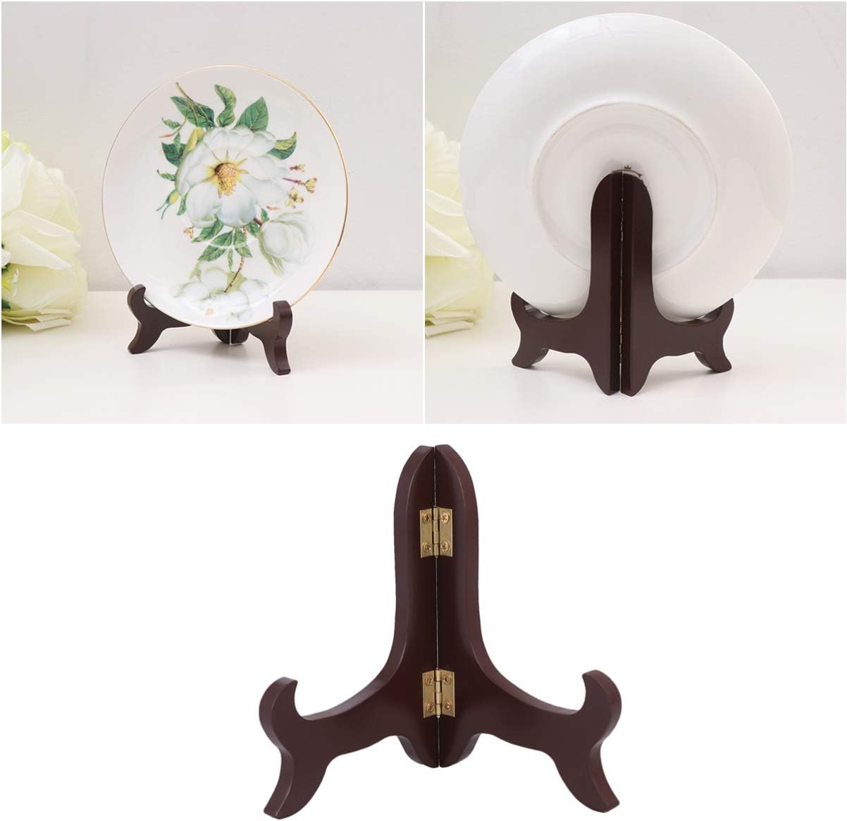 Small Easel Stand For Display - Plate Stands For Display, Decorative Plate Stand Wooden Plate Display Stands Tabletop Dish Display Stand Bowl Stands For Display