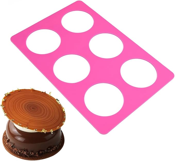 mostsom Round Silicone Chocolate Molds, Cheese Chocolate Mat, Cookie Stencil Mold, Cake Decorating Tools, Bakeware Accessories for Baking Mould, DIY Cake, Cupcake, and Kitchen Decor (E_ Round)