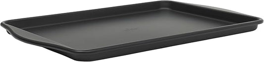 Oster Teston 18 x 13 Inch Nonstick Carbon Steel Cookie Baking Sheet - Matte Black