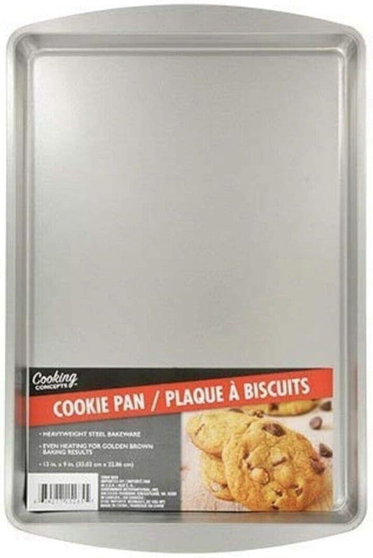 3~ Pans Baking Sheet Set 9x13 in. Cookie Flat Kitchen Non-stick Bakeware