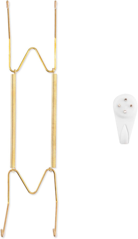 Bilillo Plate Hangers for The Wall, Suitable for 10-14 inch Decorative Plate, Stainless Steel Invisible Heavy Duty Wire Plate Holder with Wall Hooks, Plate Hangers for Displaying Plates, Platter, Dish