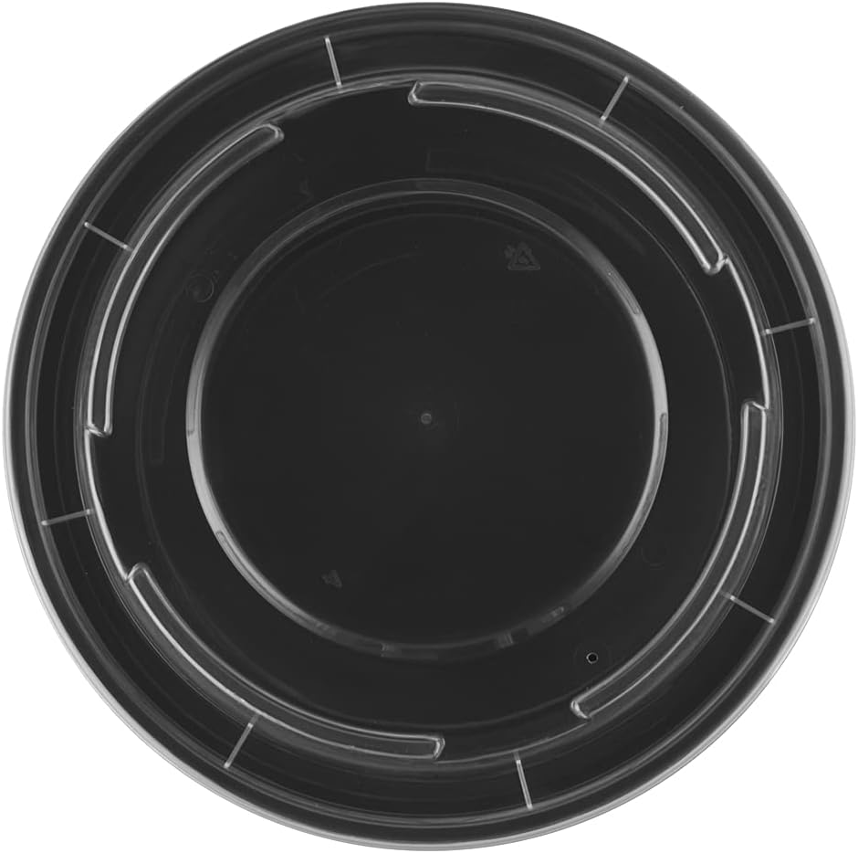 TIYA Food Containers – 24 oz Bulk 150 Pack with Lids – Plastic Food Storage To-Go Round Bowls – Reusable, Microwavable, Dishwasher Safe – Leak-Proof and Great for Meal Prep – BPA-Free