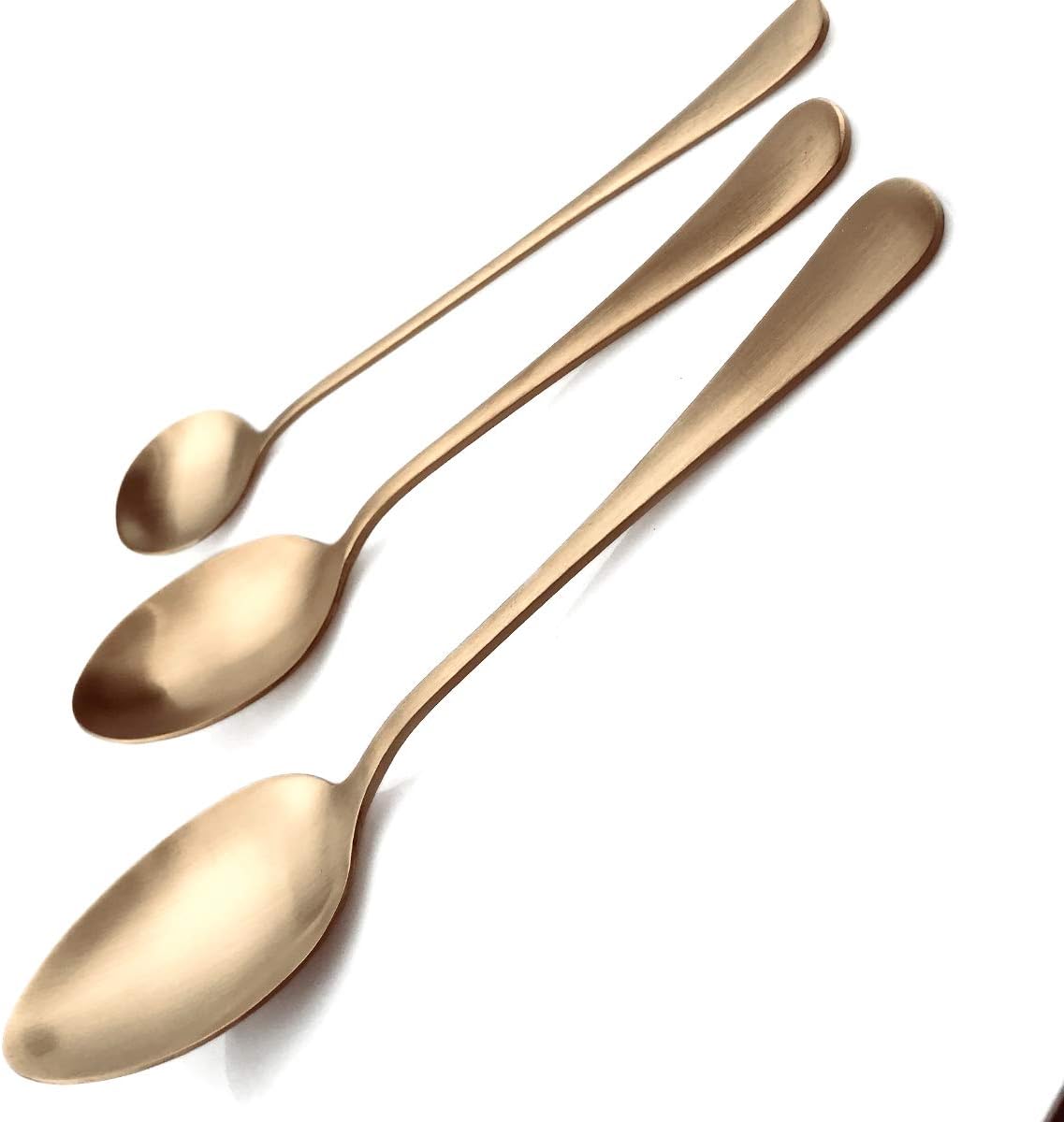 Gugrida Luxury 18/10 Stainless Steel Flatware Set Matte Black Silverware Set