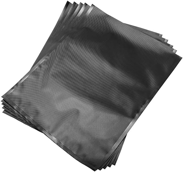 ArmorVac Vacuum Seal Bags 15x20 Inch All Black 100-Pack Precut 5mil Heavy Duty Vacuum Sealer Bags for Meat Food Herbs Sous Vide Freezer Safe Storage