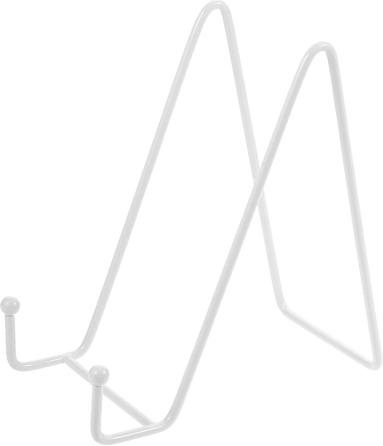 Alipis Plate Stands for Large Heavy Duty Display Metal Picture Frame Holder Stand Table Top Easels for Decorative Platter, Book, Plaque, Photo White