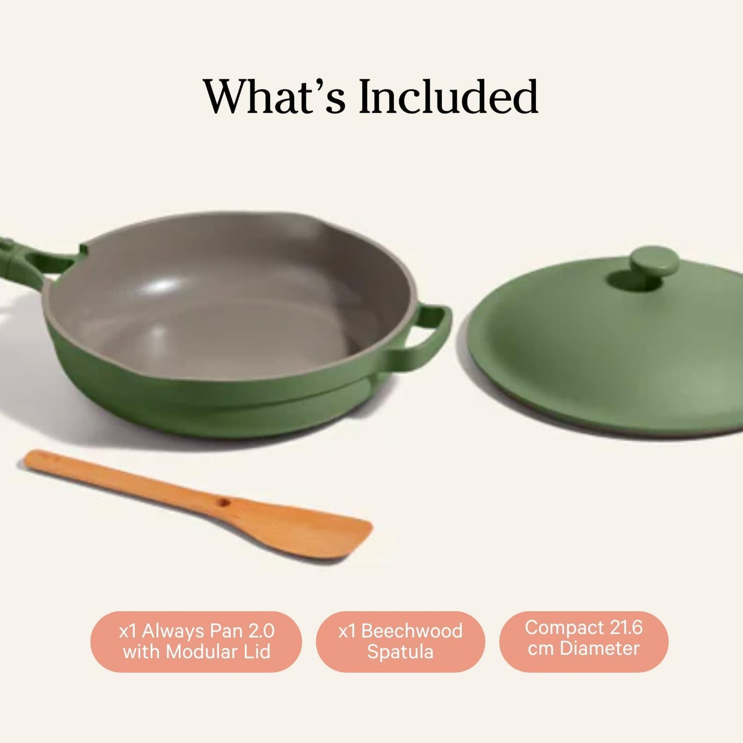 Our Place Mini Always Pan 2.0-8.5” (1.2 Qt) Nonstick, Toxin-Free Ceramic Cookware | Patented 10-in-1 Aluminum Frying & Sauté Pan | Safe for Oven, Induction & All Cooktops up to 450°F | Sage