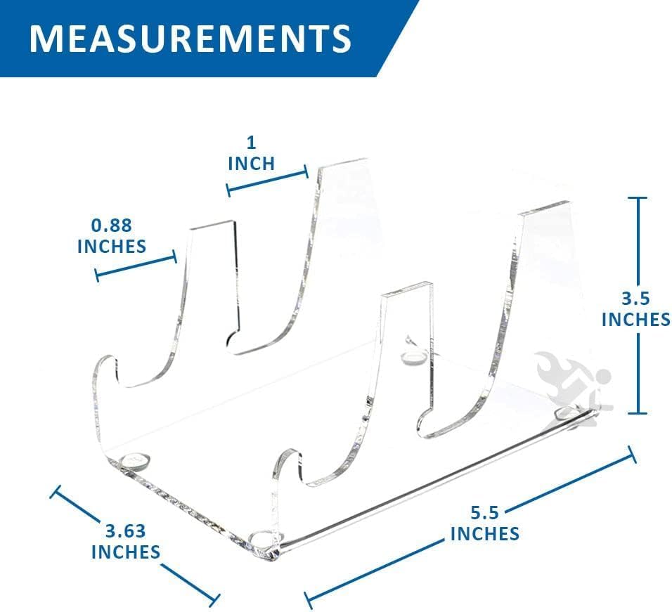 OnFireGuy Plate Dinnerware Display Stand for Kitchenware Plates Platters China Display Rack Place Setting Holder (2 Pack, 2 Tier)