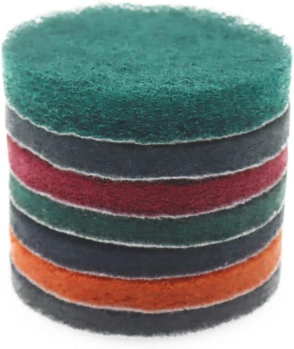 Heavy Duty Scour Pads, Non-Scratch Scrub Sponges, ULIFESTAR 5PCS Dish Scrubber Scouring Pads, Dual-Sided Reusable Household Scrub Pads for Dishes,Dish Cleaning Tool,Kitchen Scrubbers & Metal Grills