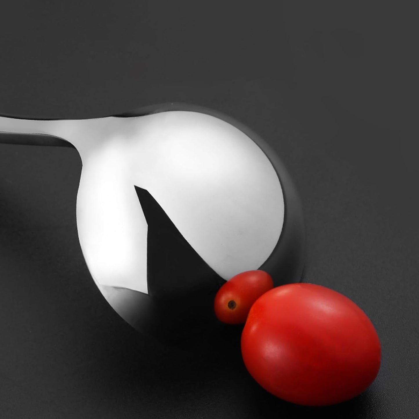 Soup Ladle 304 Stainless Steel Heavy Ladle with Pour Spout for Soups, Serving, Cooking, Stews and More 11.8 inch