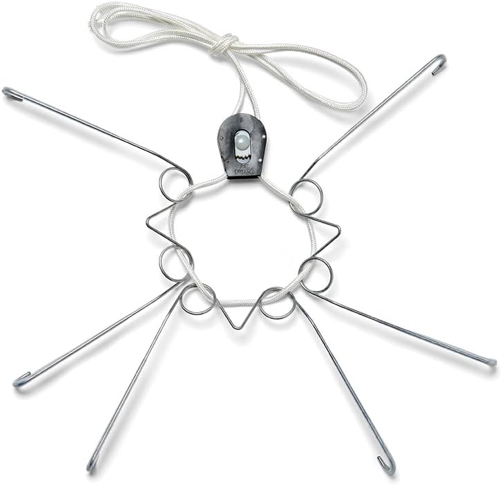 Display Buddie Adjustable Wall Plate Hanger - Secure for Round Platter Bowl Tray Wall Display - Steel - Silicone Hooks - Large 14"-22" up to 8 lbs