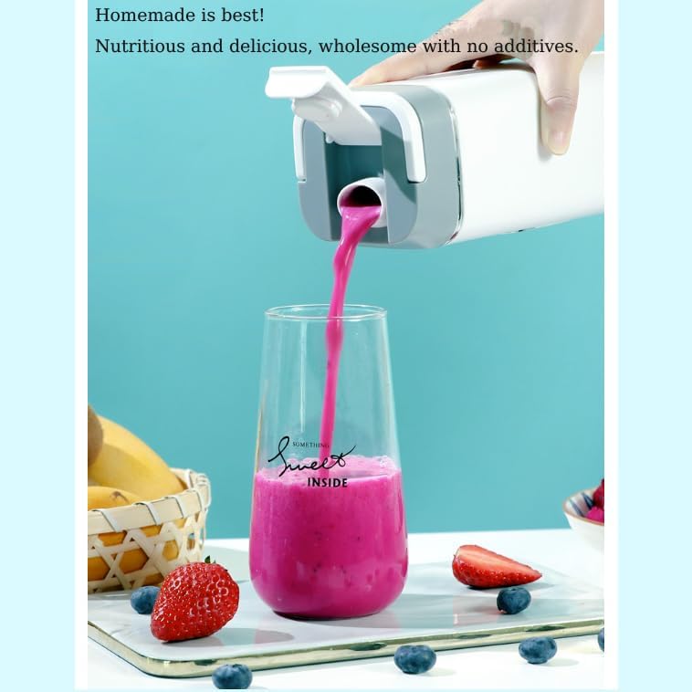 Hualisen Portable Blender for Smoothies Juice,420ML Insulated Juicer with Storage Pouch, 12 Blades Juice Cup USB-C Rechargeable,Cordless Personal Blender for Shakes and Smoothies (ZJ/White)