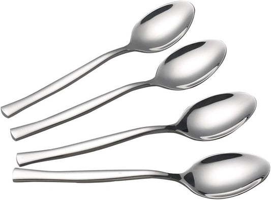 12-Piece Dessert Spoons, Stainless Steel Small Spoon