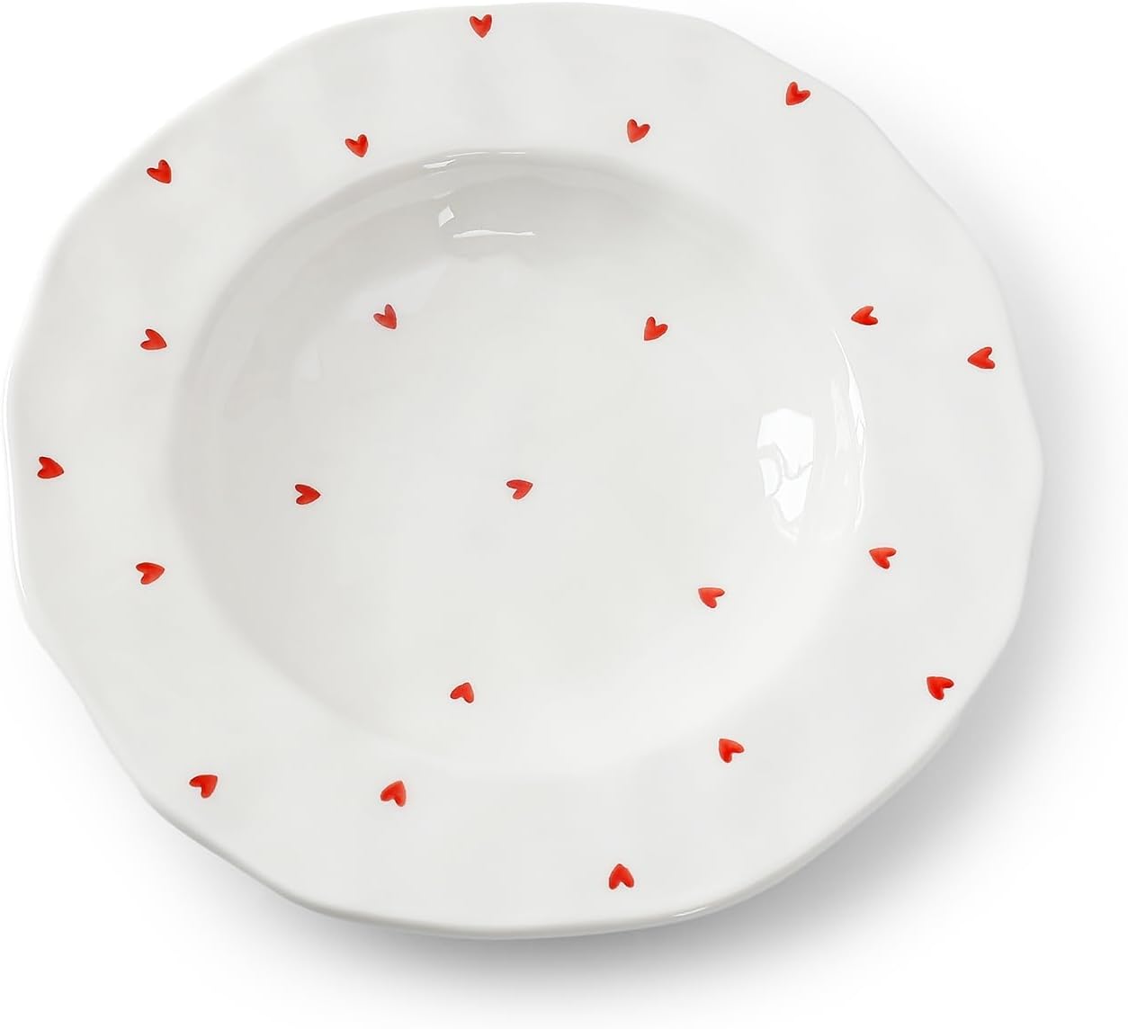 Koythin Ceramic Straw Hat Ramen Bowl Set, Pasta Bowls, Salad Serving Bowl for Noodle, Dinner, Salad, Microwave Dishwasher Safe (Little Love)