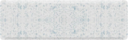 House of Noa Nama Standing Mat – Anti-Fatigue Cushioned Kitchen Mats for Floor | Ergonomic Bounce-Back Foam Kitchen Mats | Anti-Fatigue Mats for Kitchen & Standing | Emile Delft Blue | 22" x 72"