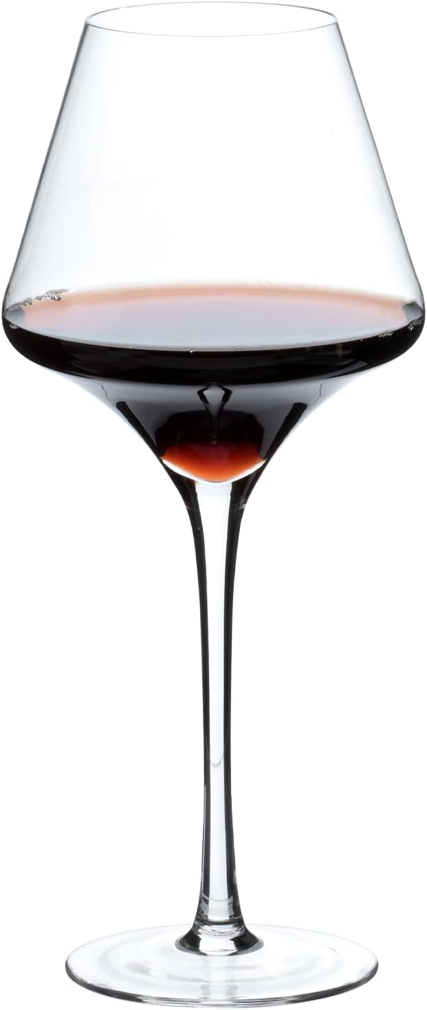 BACLIFE Italian Red Wine Glasses, 17 oz, Set of 1, Clear