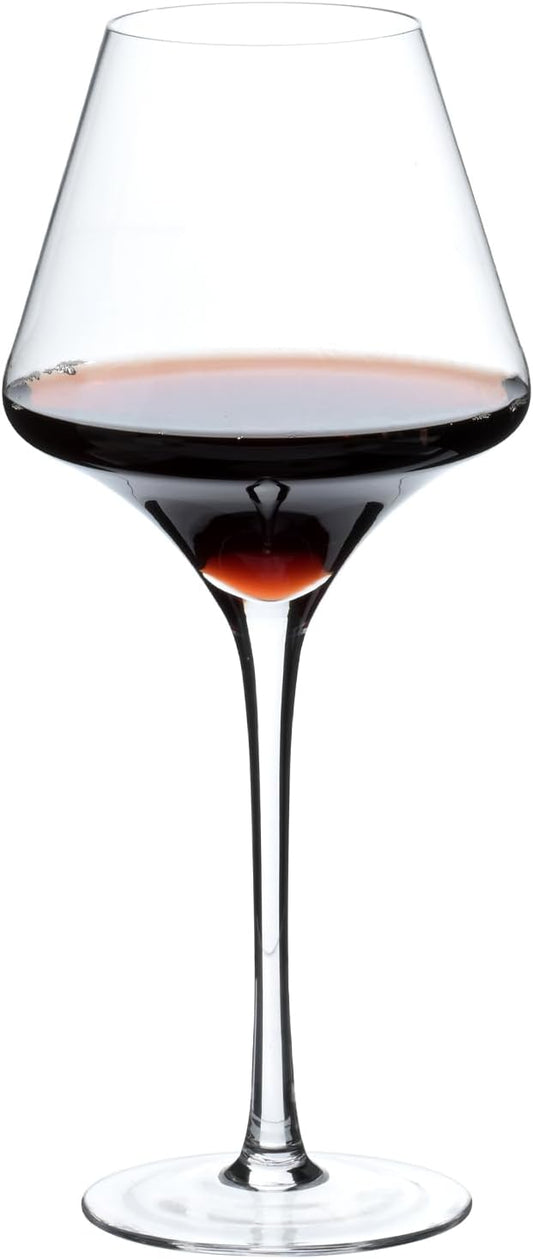 BACLIFE Italian Red Wine Glasses, 17 oz, Set of 1, Clear