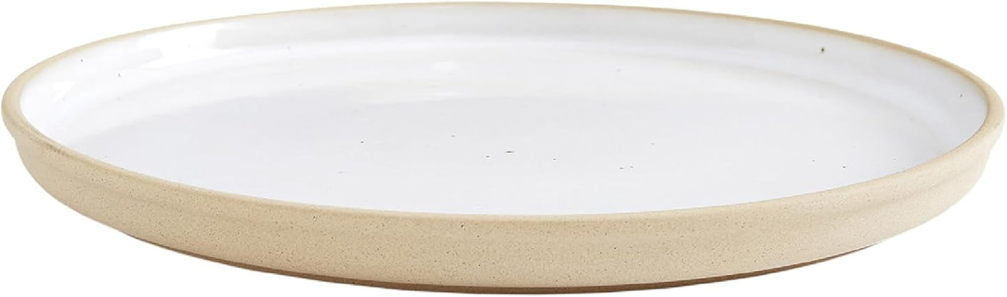 Portmeirion Minerals 10.5" Dinner Plate, Moonstone - Contemporary Stoneware Platter, Durable & Stylish for Dining, Microwave & Dishwasher Safe - Ideal for Kitchen Entertainment, Made in Portugal