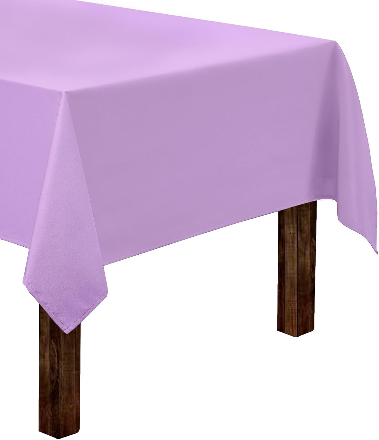 Gee Di Moda Rectangle Tablecloth - 60 x 126 Inch Lavender Table Cloth for 8 Foot Rectangle Table - Heavy Duty Washable Fabric - for 8 Ft Buffet Table, Holiday Party, Dinner, Wedding & Baby Shower