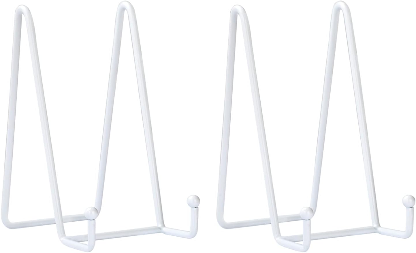 LIONWEI LIONWELI Decorative Plate Stand Holder Picture Frame Stand Easel Display Stand White