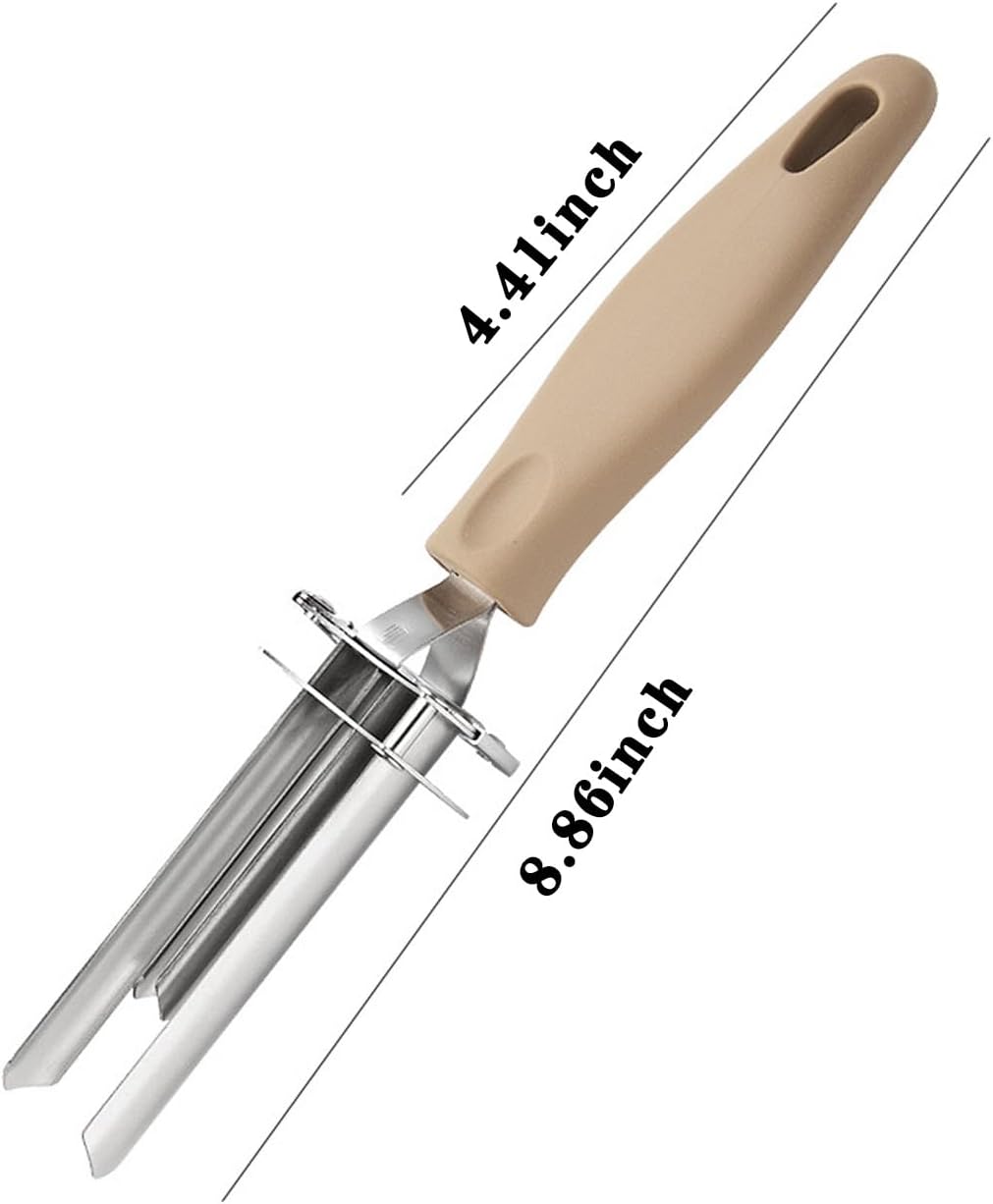 6-Size Adjustable Fruit & Vegetable Corer - Upgraded Stainless Steel Seed Remover Tool for Peppers, Tomatoes, Apples, Pumpkins | Kitchen Gadget with Ergonomic Design
