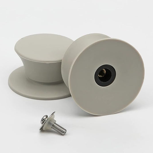 Universal Pot Pan Lids Replacement Knob, IFITTING Silicone Heat Resistant Pan Cover Holding Handles, BPA Free, Dishwasher Safe, Fits Skillets and Kitchen Cookware Covers 2Pack White