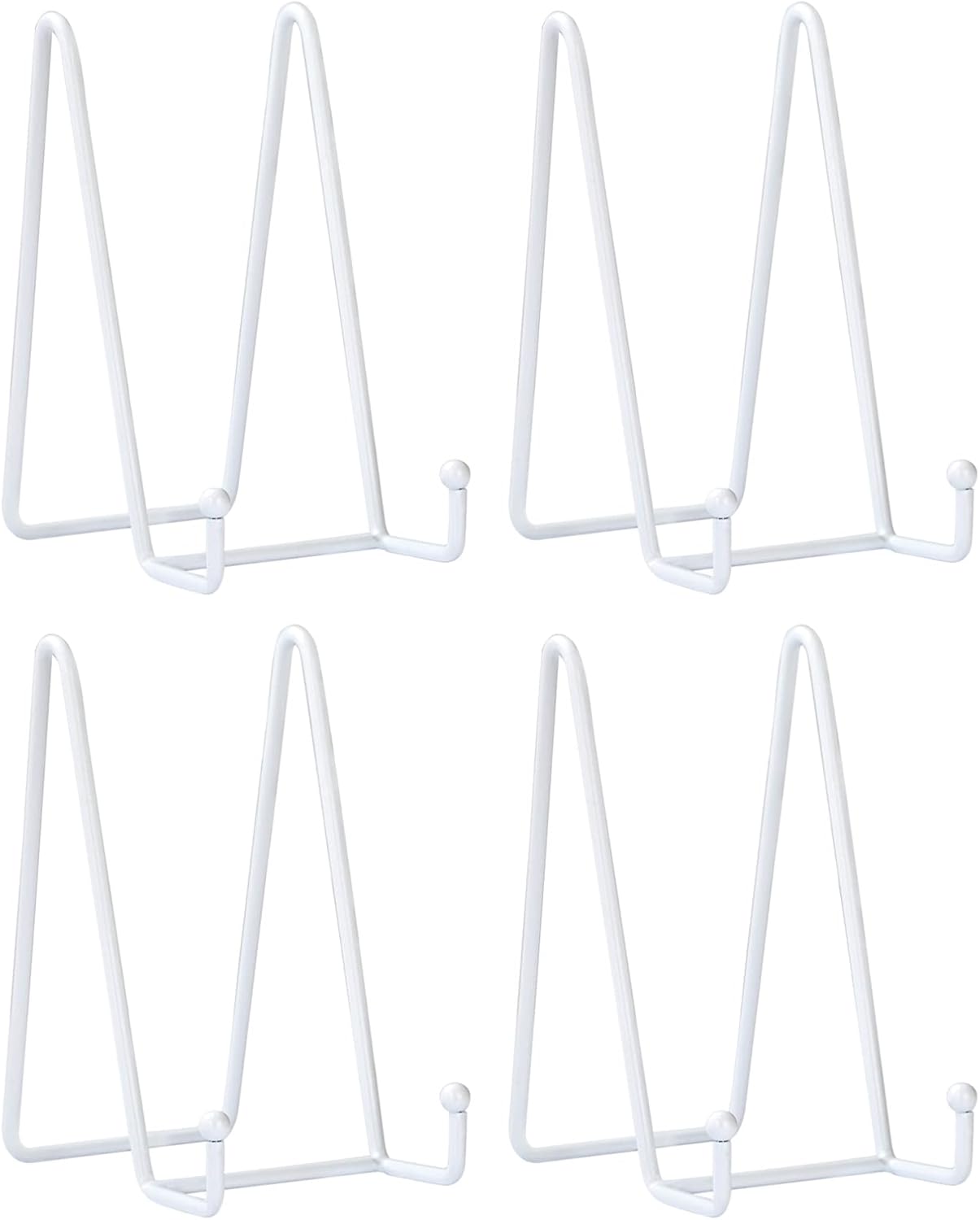 LIONWEI LIONWELI White Decorative Plate Stand Holder Picture Frame Stand Easel Display Stand