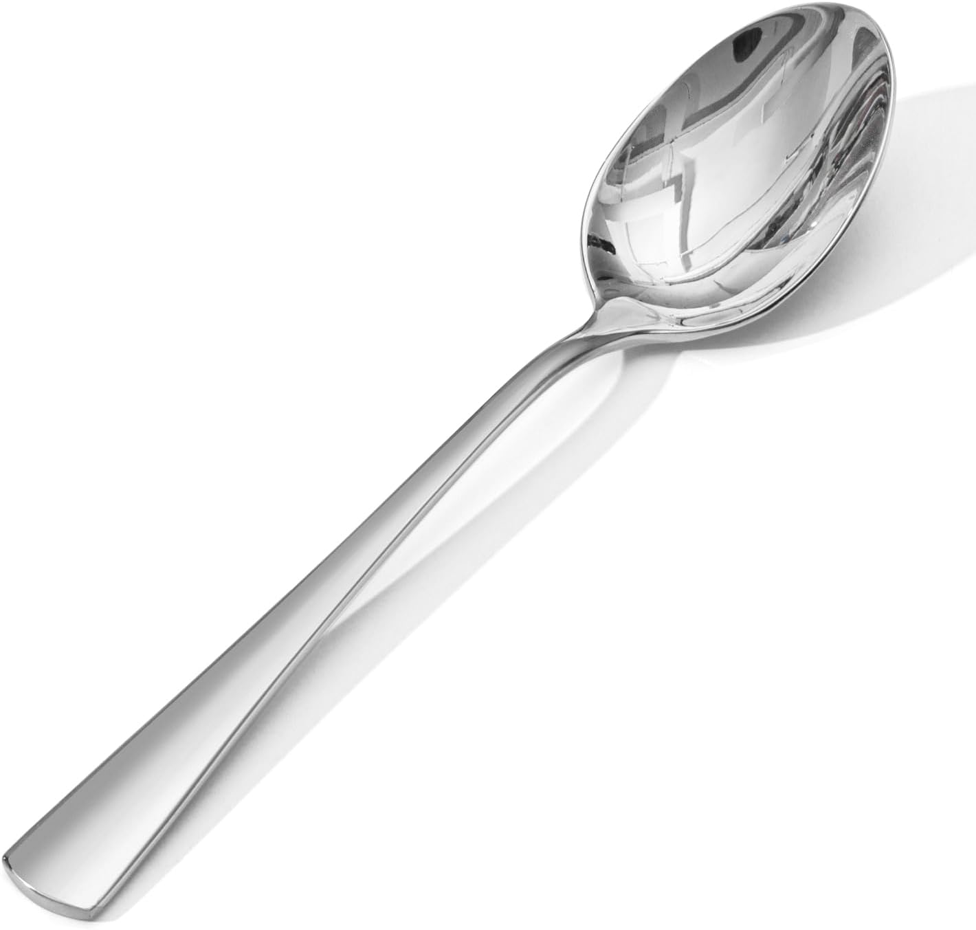 KINGSTONE 24 Piece Dinner Spoon Set, 18/10 Stainless Steel Spoons, Silver Food Grade Table spoons of 24, Metal Spoons for Home, Kitchen, Weddings, Parties or Restaurant, Dishwasher Safe-8.15inches