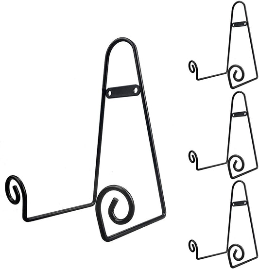 YY YEARCHY Plate Stand Holder for Wall Hanging Display Rack Art Hanger Metal Easel Photo Holder Books Bowls Platters