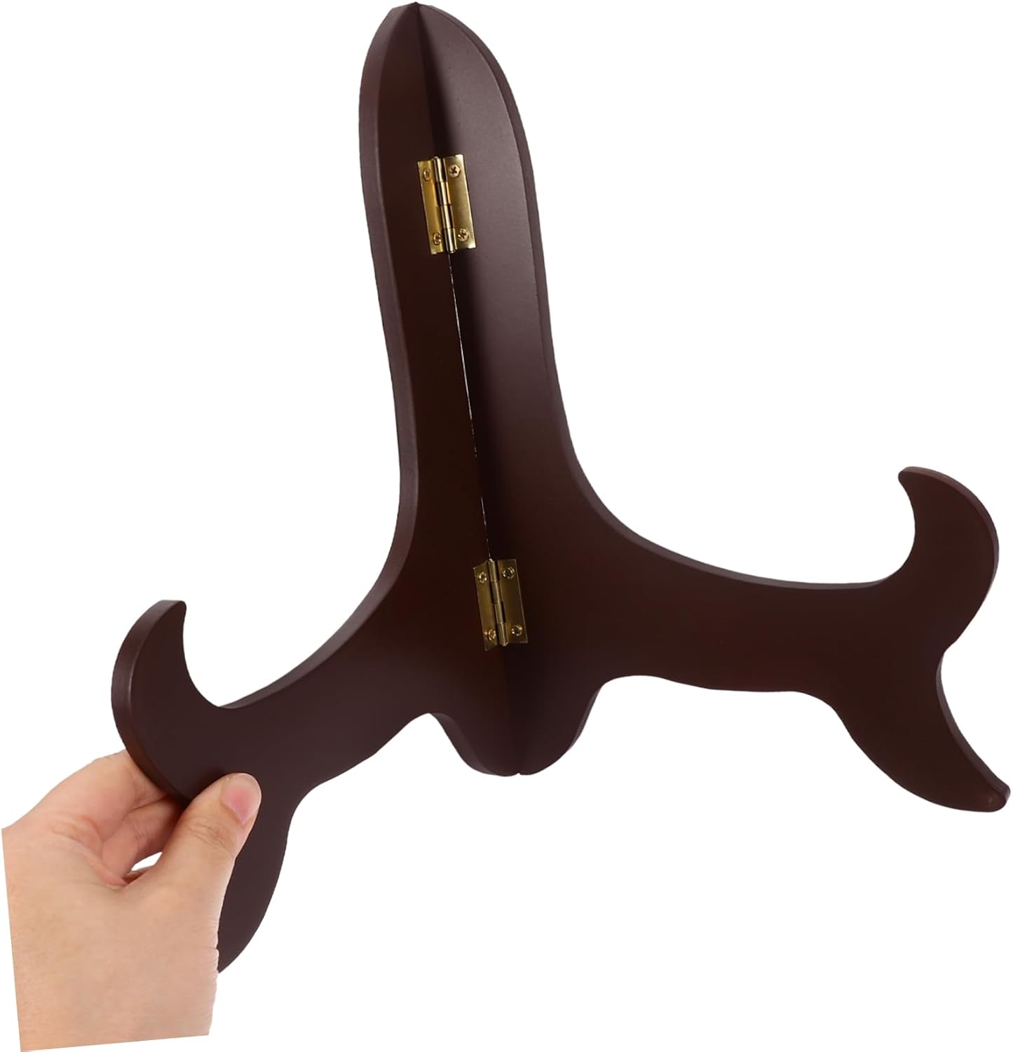 Gatuida Wooden Display Stand Plate Display Tea Cake Rack Large Plate Stands Wooden Easel for Home Decor